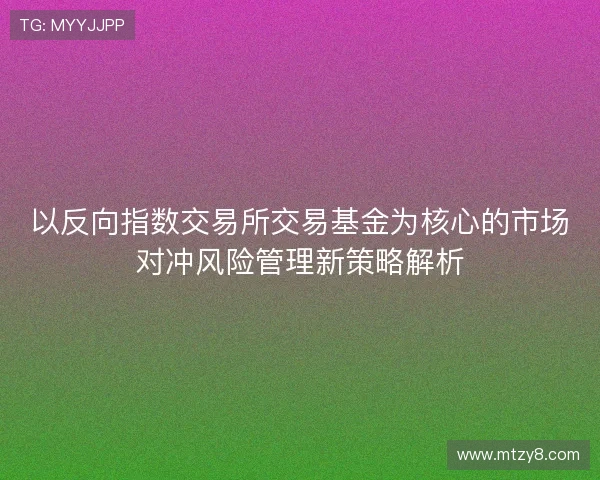 以反向指数交易所交易基金为核心的市场对冲风险管理新策略解析 以反向指数交易所交易基金为核心的市场对冲风险管理新策略解析